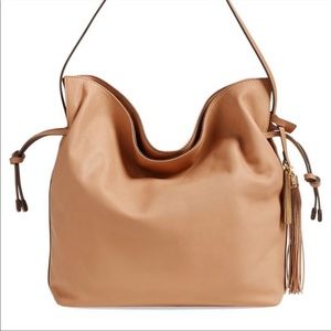 Tan / Nude Envelope Purse - Vince Camuto Linny Hobo Bag